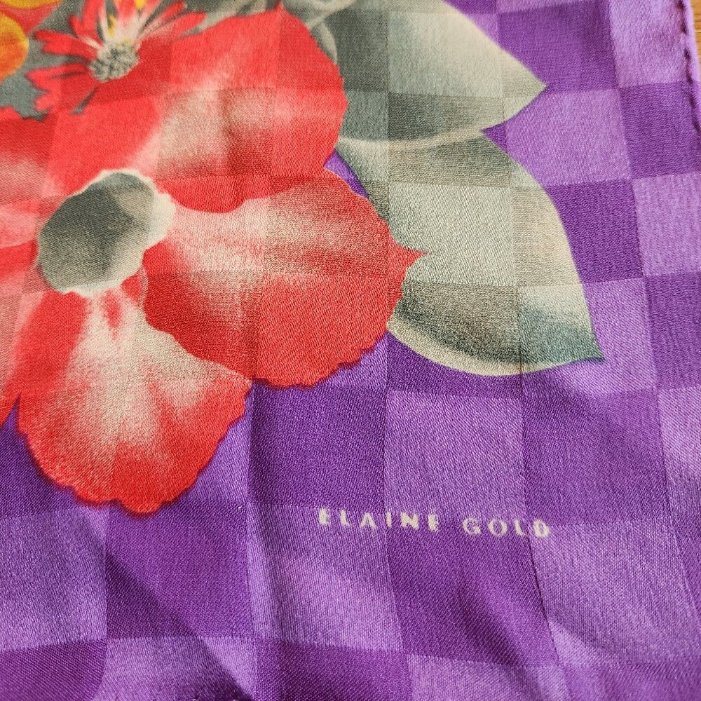 2/$20 SALE! Elaine Gold silk scarf